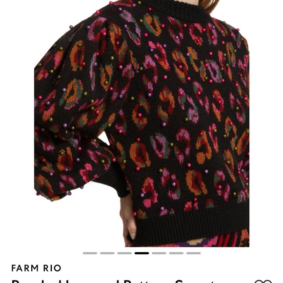 Farm Rio Colorful leopard Sweater - Picture 6 of 6